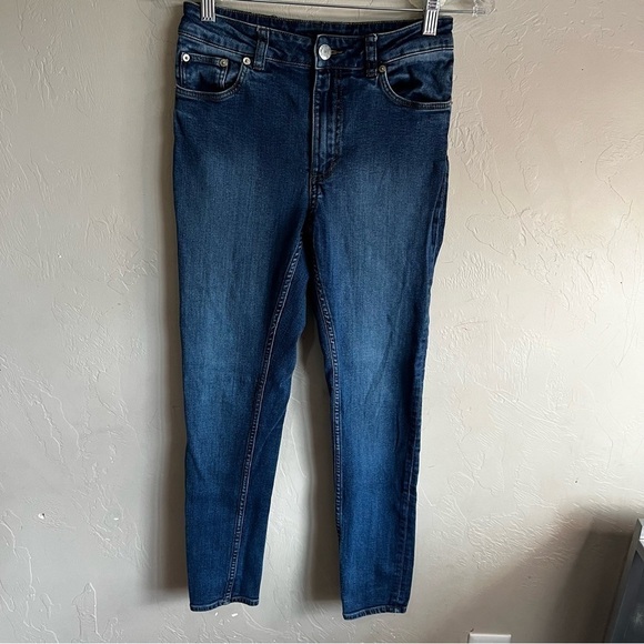 Cheap Monday High Skin Blue Blue High Rise Skinny Denim Jeans - Picture 2 of 12